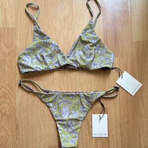 Acacia swimwear BRIO bikini set airen top Ralphy bottom M